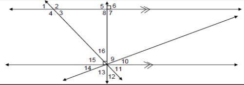 ∠7 and angle ______ are supplementary?? a.)∠5 W b.)∠13 K-example-1