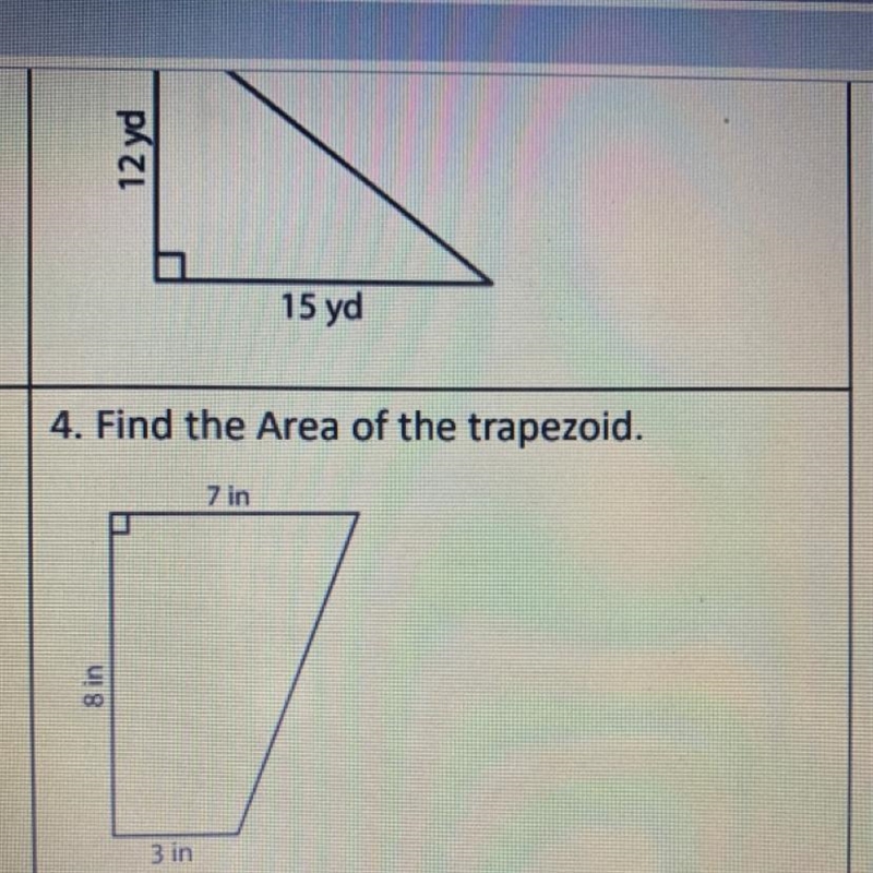 4. Find the Area of the trapezoid.-example-1