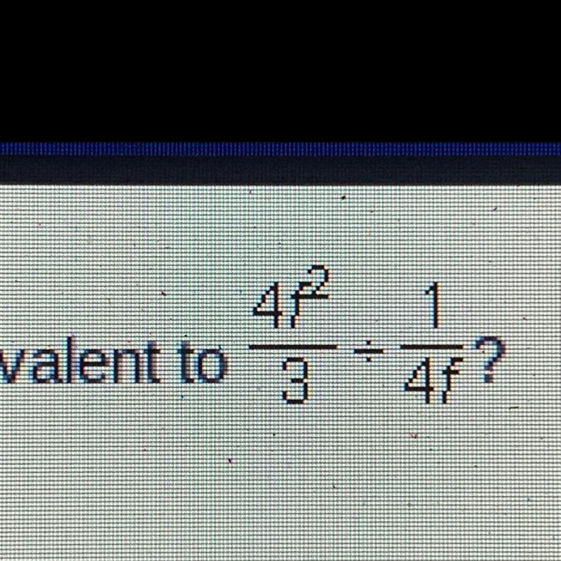 Is the answer 3/f? Trying to solve equations-example-1