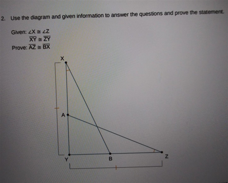 2. Use the diagram and given information to answer the questions and prove the statement-example-1