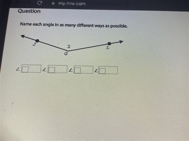 NEED HELP ASAP!!! name each angle in as many ways different as possible-example-1