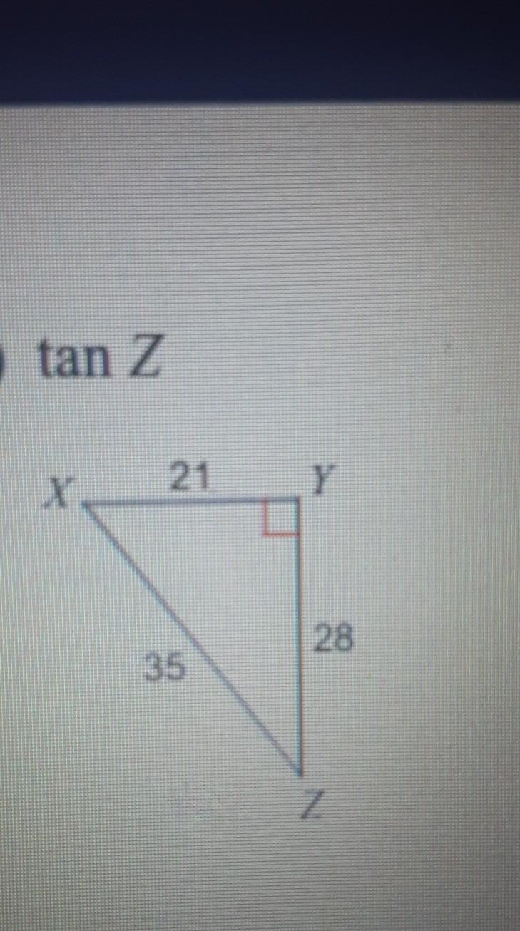 13) tan Z Y 28 I need help please I'm failing ​-example-1