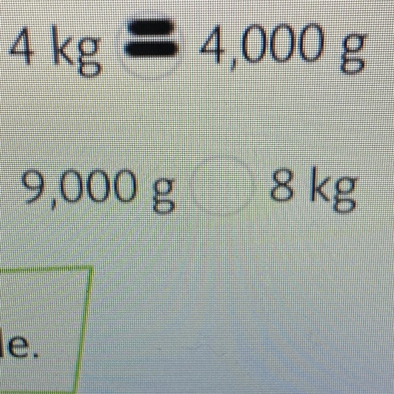 What is greater 9,000 g or 8 kg-example-1