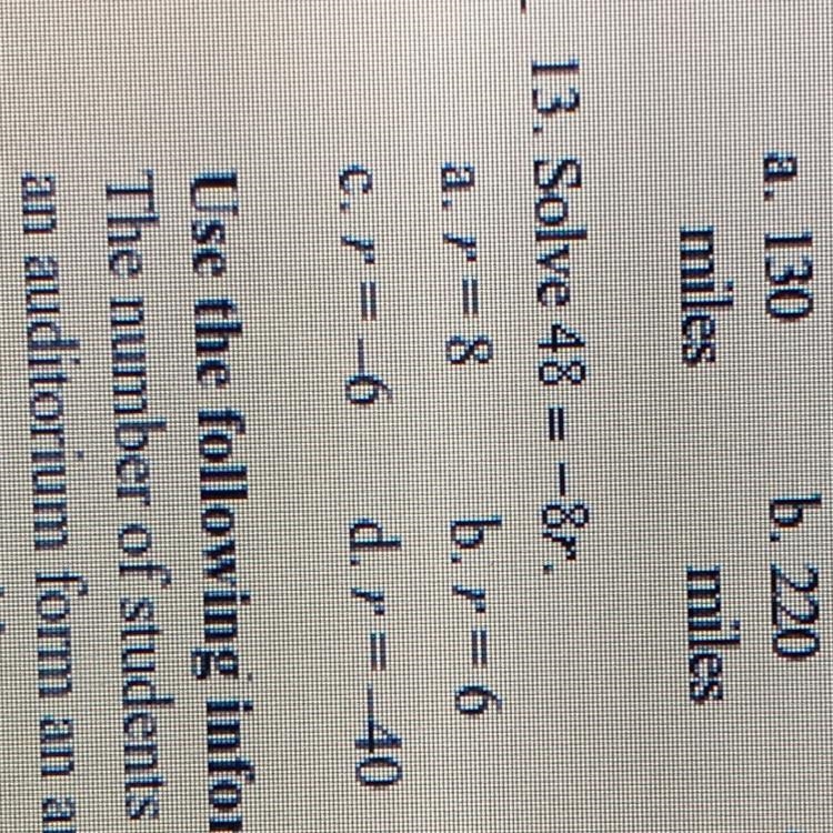 Solve 48 = -8r!!!help pleaseeeee-example-1