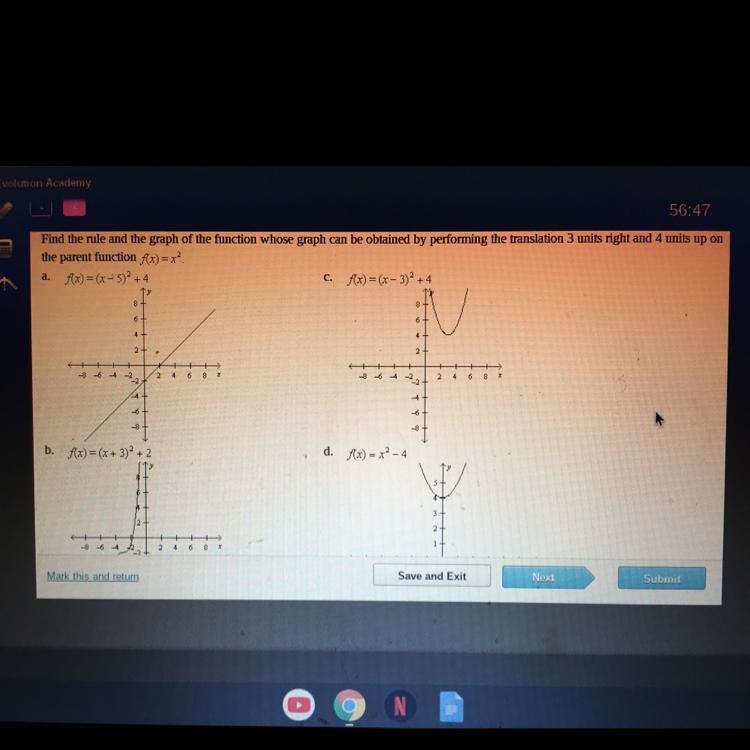 Find the rule and the graph of the function whose graph can be obtained by performing-example-1