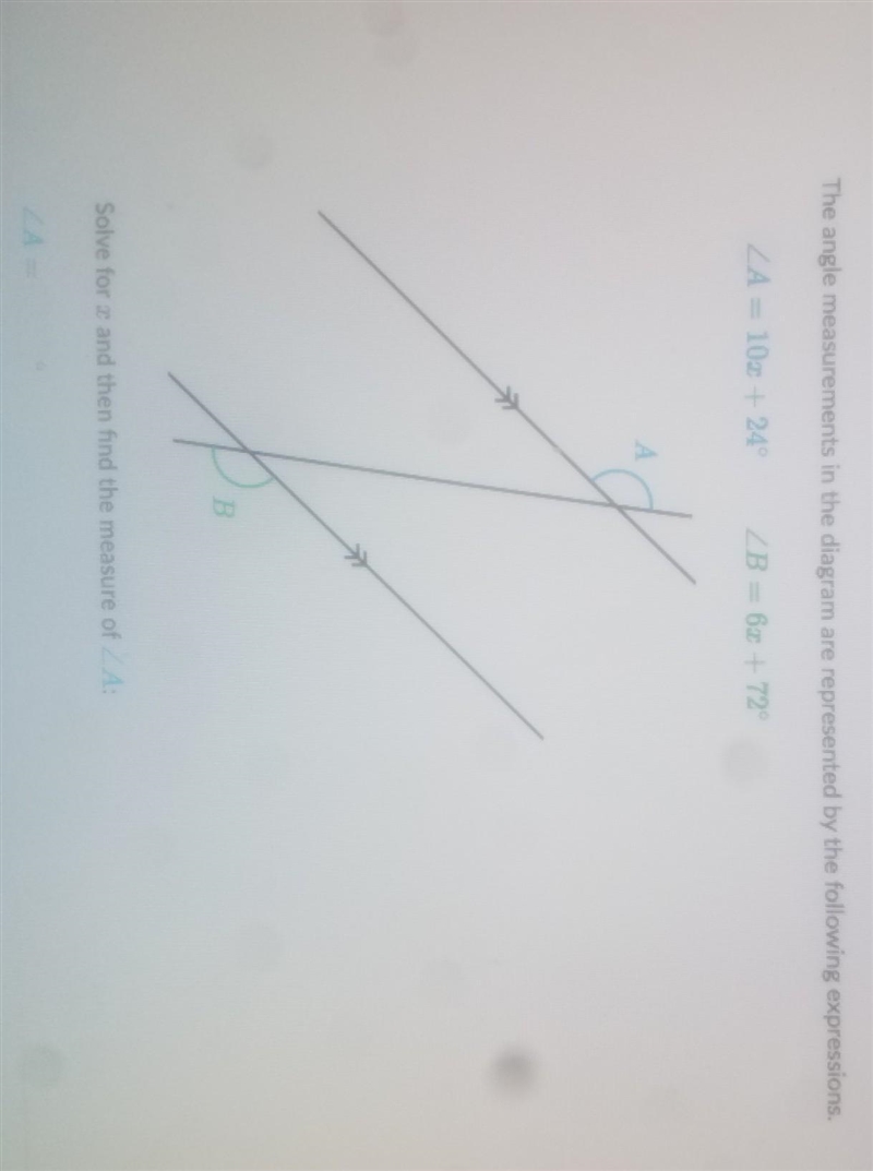 The angle measurements in the diagram are represented by the following expressions-example-1