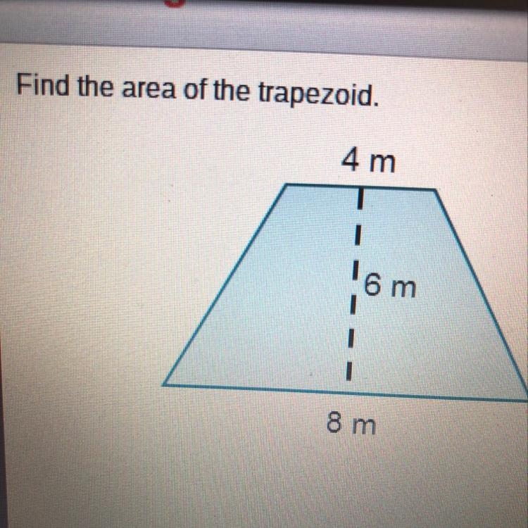 Find the area of the trapezoid.-example-1