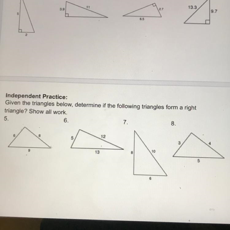 (10 points)determine which one is an right angle-example-1