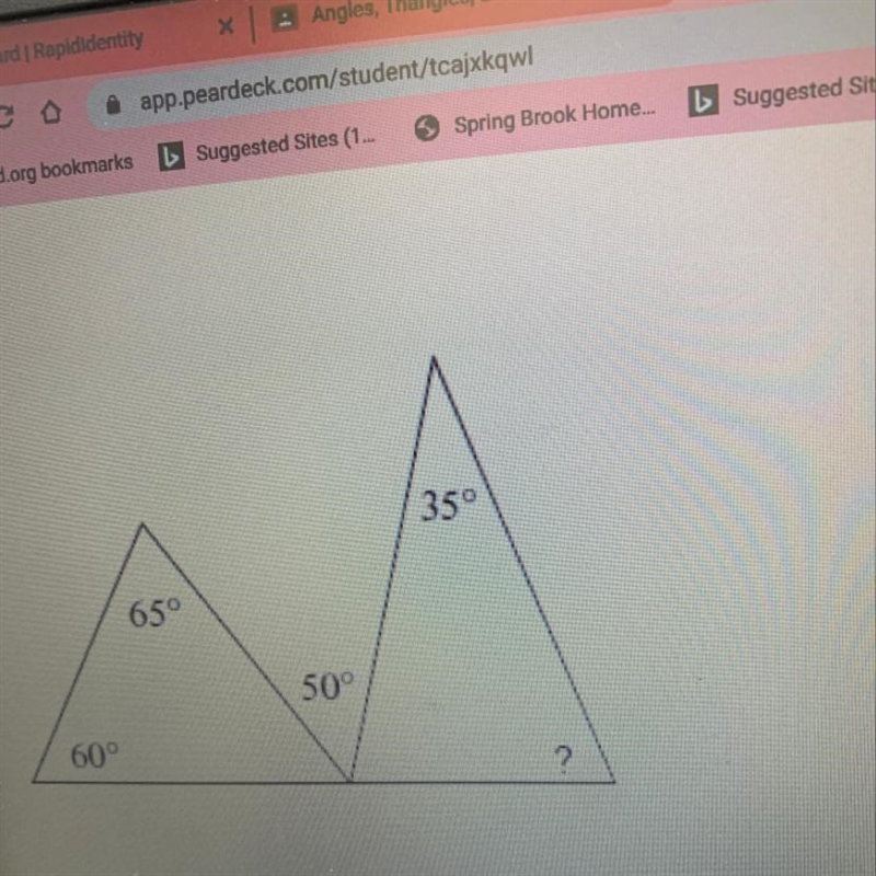 What’s the angle for the ?-example-1