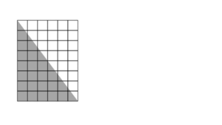 The grid shown below is in the shape of a rectangle. What is the area, in square units-example-1