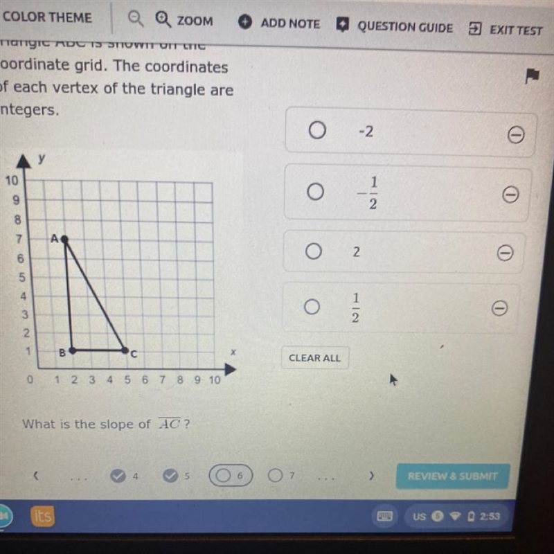 What is the slope of AC?pls help me-example-1