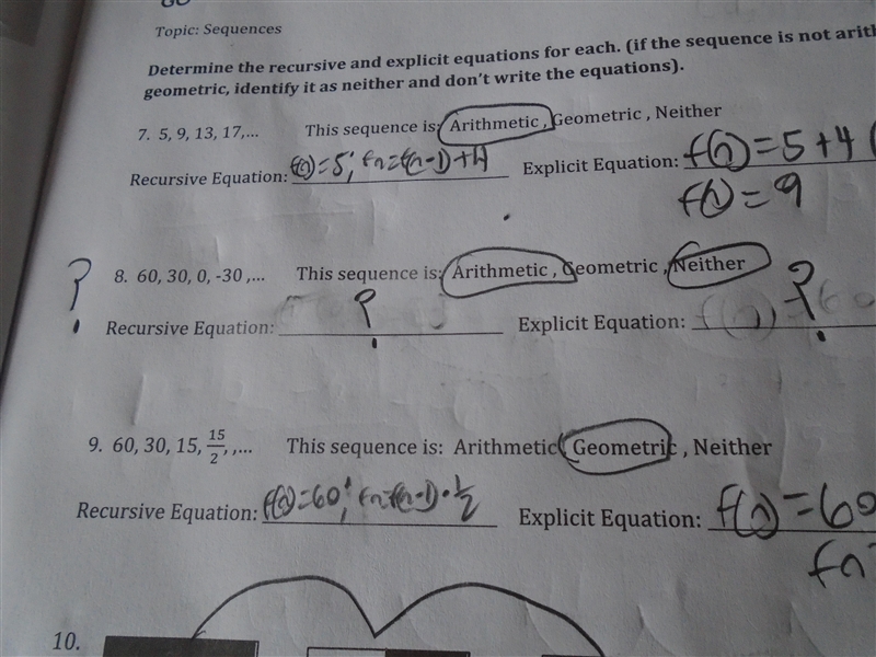 Answer the question marks, and tell me what sequence number 8 is.-example-1