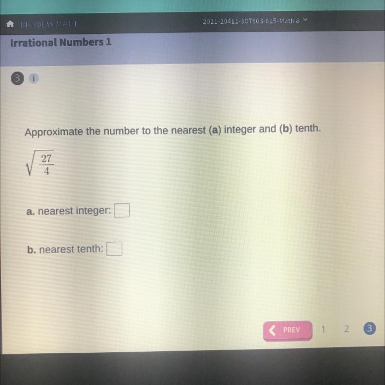 Approximate the number to the nearest (a) integer and (b) tenth.-example-1