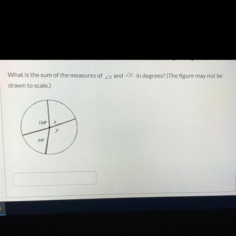 What is the sum measure of x and y??-example-1