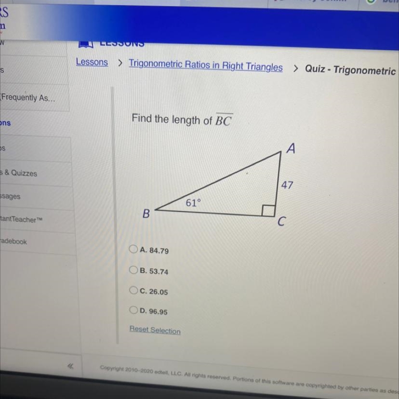 Find the length of BC-example-1