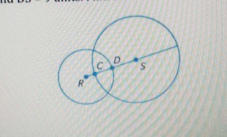 The diameter of circle S is 30 units, the diameter of circle R is 20 units, and DS-example-1