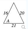 Given the triangle below, find the measure of angle A . Picture is not drawn to scale-example-1