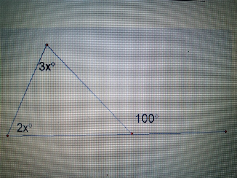 THIS IS DUE TODAY! PLEASE ANSWER!: Find the value of 'X' in the triangle below-example-1