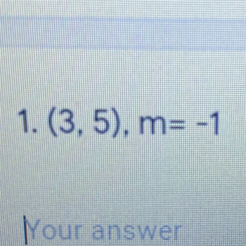 I need some help to find the equation in point slope form-example-1