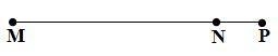 In figure, MN : NP = 9:1. If MP = 2. Find the distance from M to point K (not shown-example-1