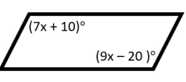 Find the value of x in the given parallelogram. Only write the number value of x. *-example-1