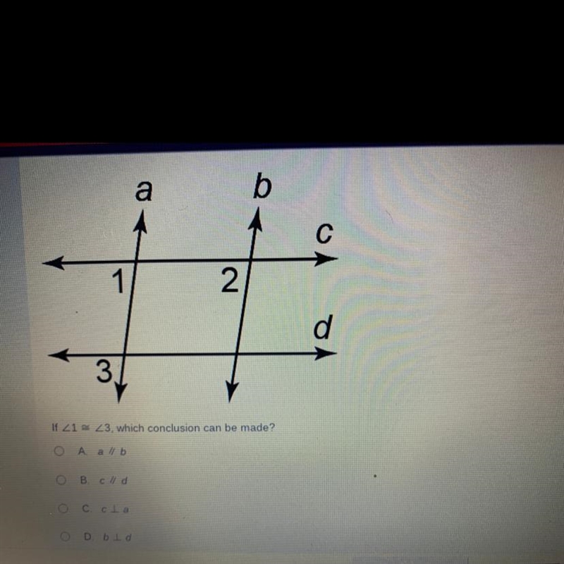 Help please!!!! if <1 <3 which conclusion can be made?-example-1