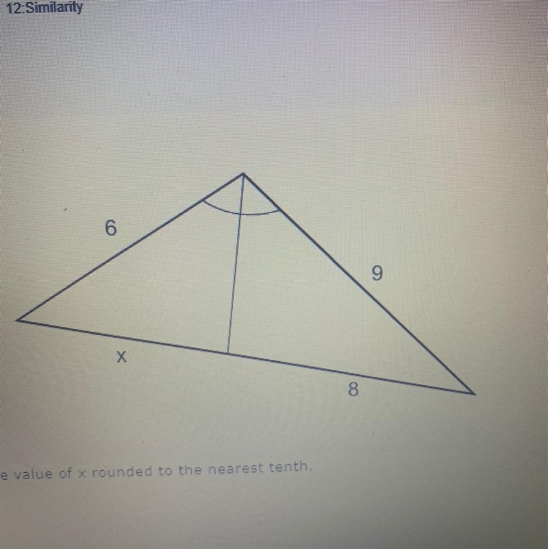 Find the value of x to the nearest tenth-example-1