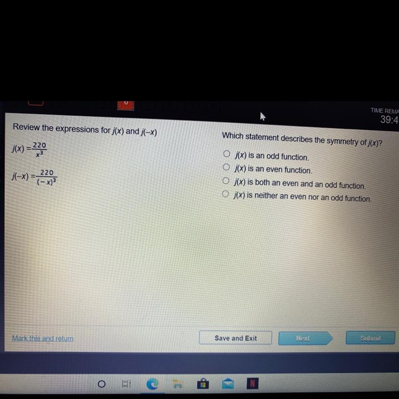 J(x) = 220/x^3 and j-x)=220/(-x)^3-example-1