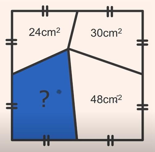 Find the area of the missing piece of the polygon and explain your process for finding-example-1