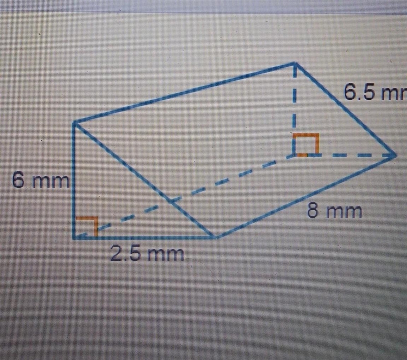 The triangular prism shown has1,2,3 or 5 triangular faces and 1,2,3, or 5 lateral-example-1