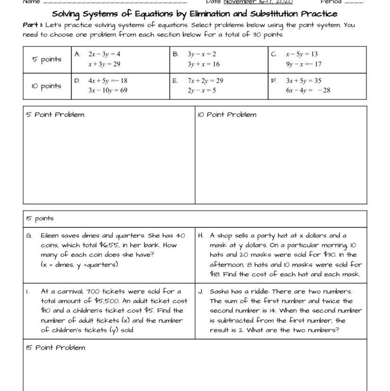 I NEED HELP ASAP!!!! Which of the 10 point problems are you solving? D E F < Show-example-1