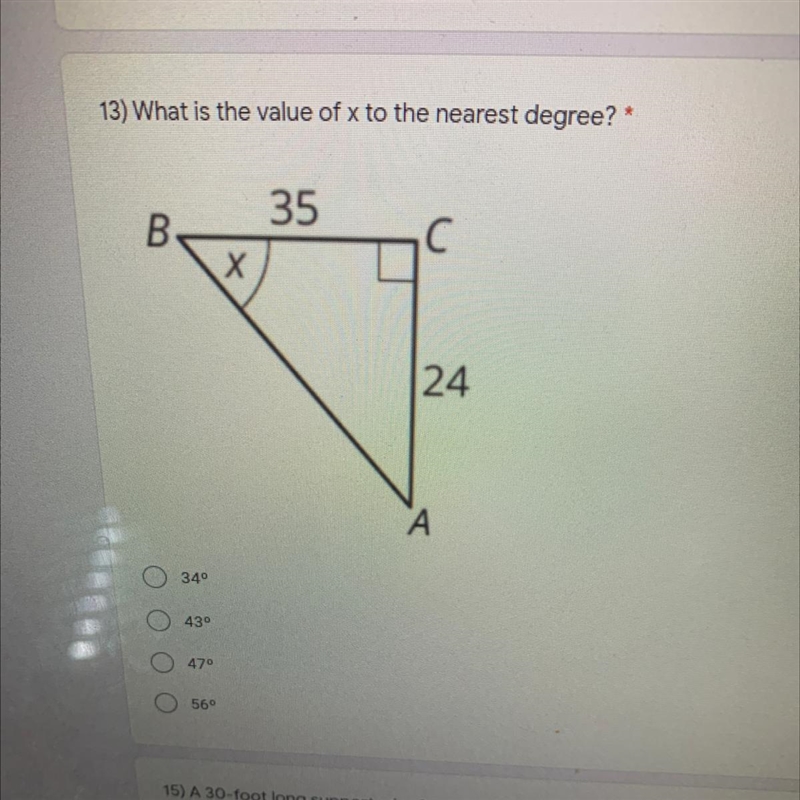 What would the value of X be?-example-1