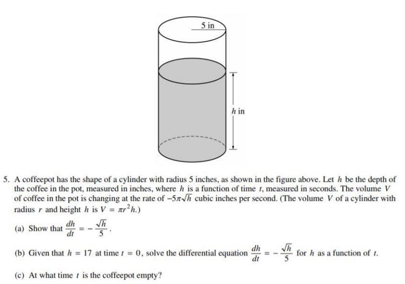 See attached image. For part b, my answer is h(t)=(t^2)/(100)-(√(17)t )/(5)+17 , and-example-1