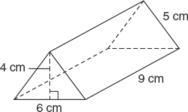 A company developed a box in the shape of a triangular prism, as shown below. A formula-example-1