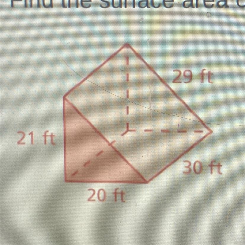 Find the surface area of the triangular prism-example-1