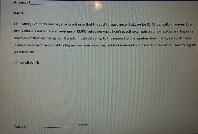 70 POINTS Please help! Evan buys a new car that costs $23,740. Anna buys the same-example-3