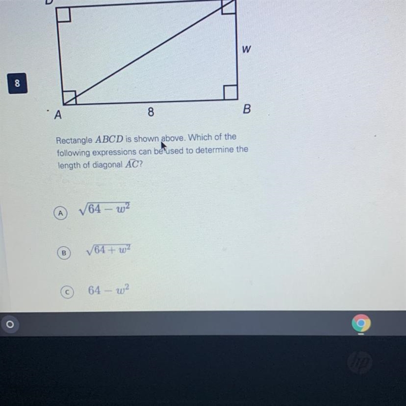 Anyone know this? Get sum good points? Also D.) is 64 + w^2-example-1