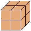 If each cube in the rectangular prism measures 1 cubic centimeter, what is the volume-example-1