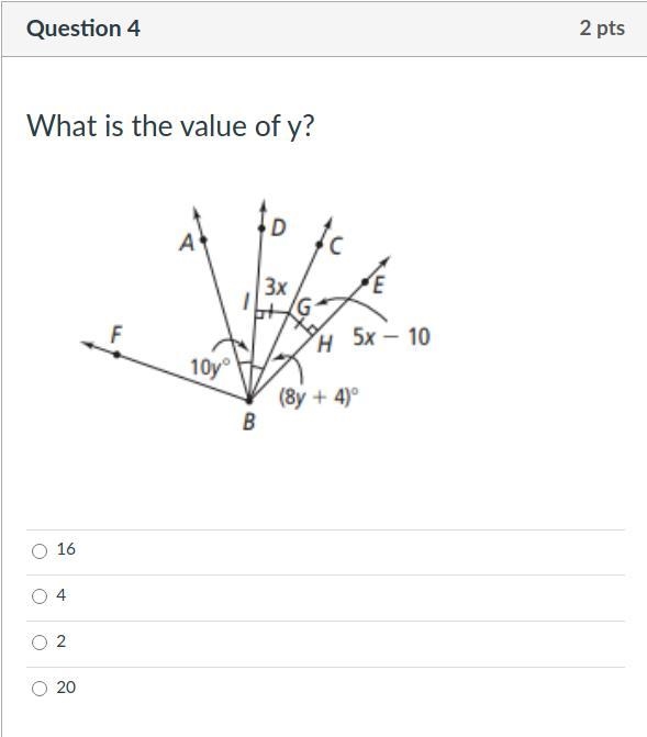 4) What is the value of Y?-example-1