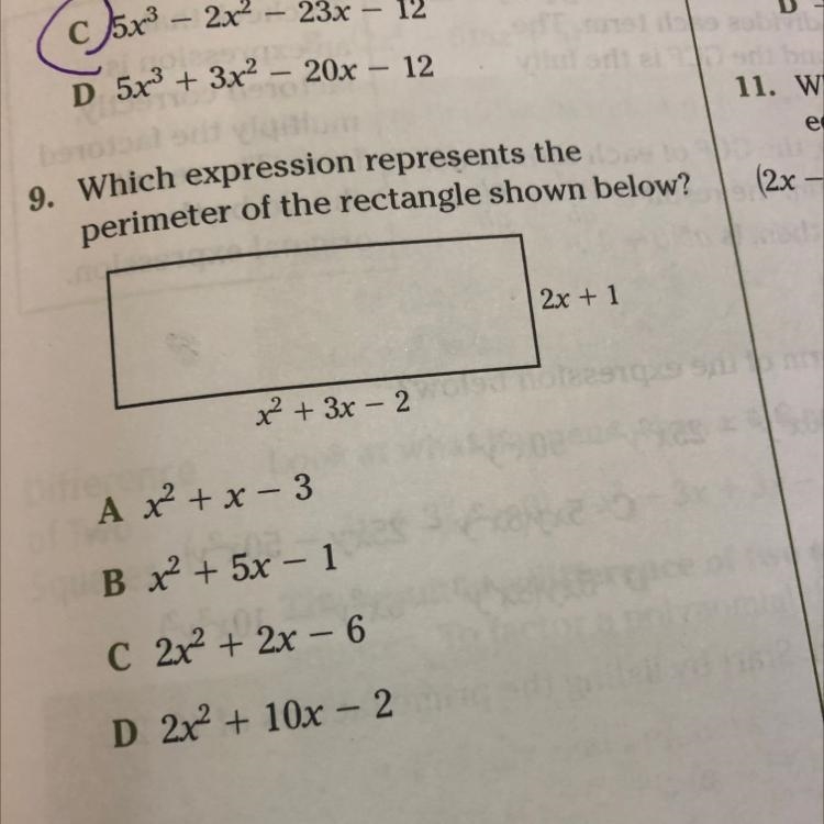 Which expression represents the perimeter of the rectangle shown below-example-1