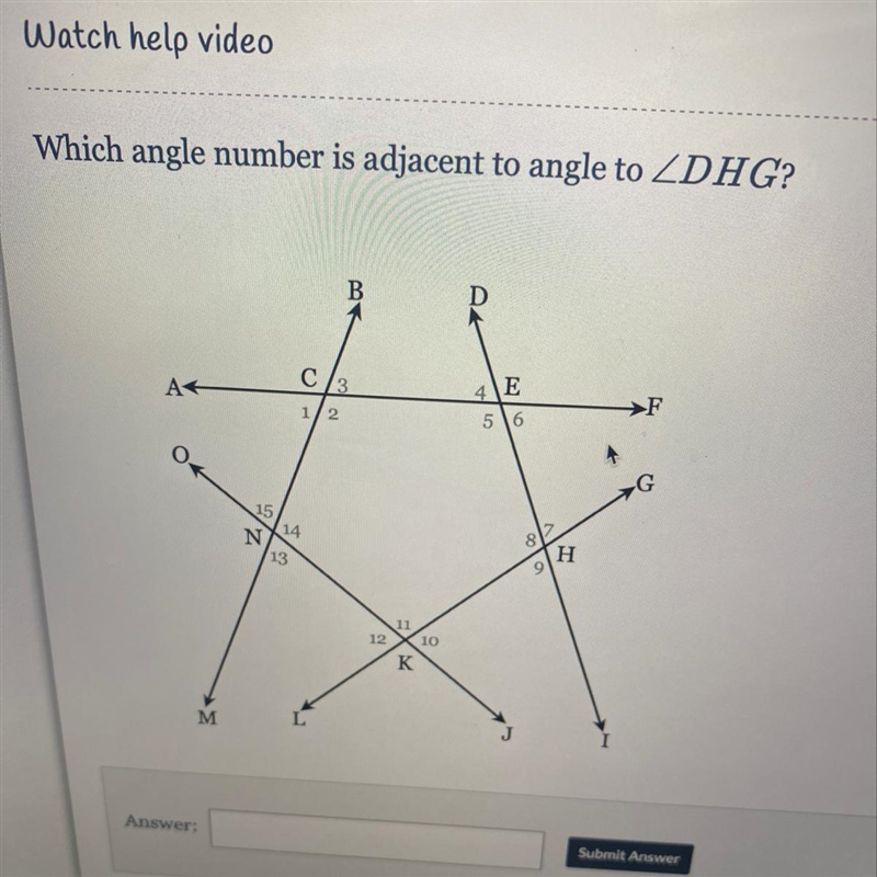 Which angle number is adjacent to angle DHG-example-1