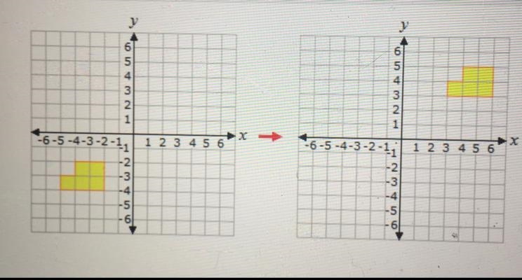 PLEASE HELP ASAP The translation above shows an object moving___ A)8 units to the-example-1