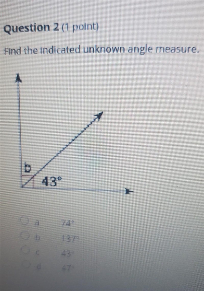 Find the indicated unknown angle measure.​-example-1