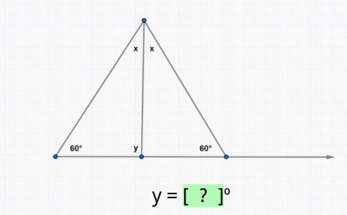 Use angle sum theory to find Y.-example-1