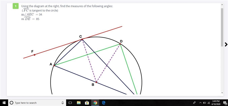 PLEASE HELP, A COUPLE PEOPLE NEED THIS SOLVED PLEASE Using the diagram at the right-example-2