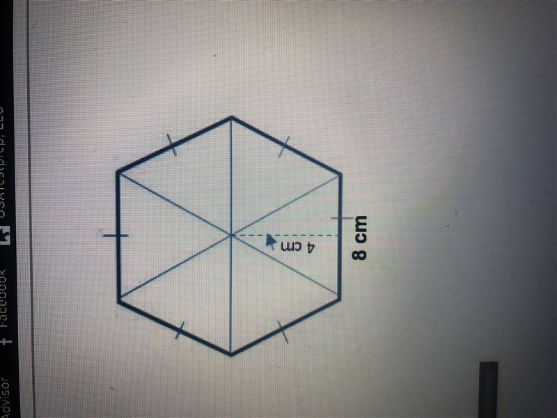 Find the area of the regular hexagon-example-1