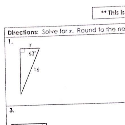 Solve for x. Round to the nearest tenth-example-1