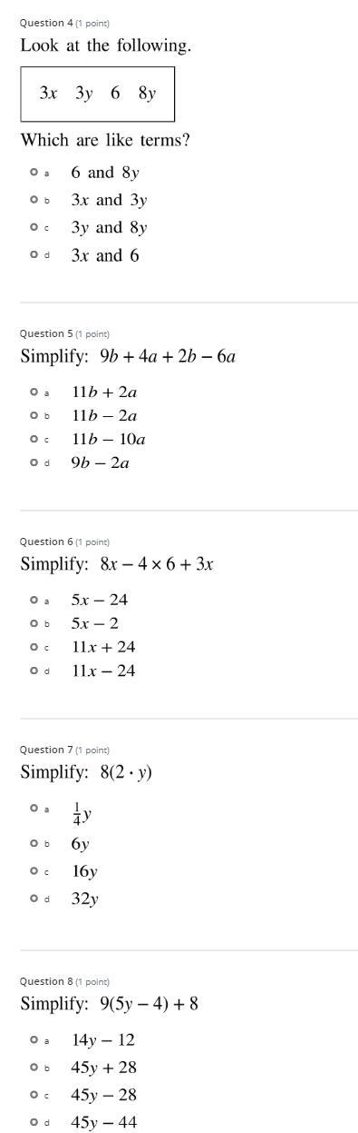 NEED HELP ASAP 1 THRU 8 would mean alot!-example-2