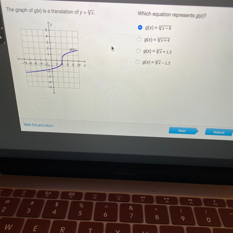 Which equation represents g(x)-example-1