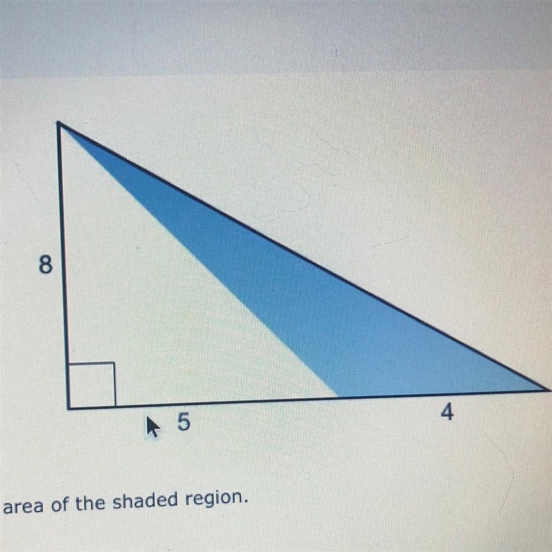 Find the area of the shaded region a. 36 sq units b. 17 sq units c. 16 sq units d-example-1